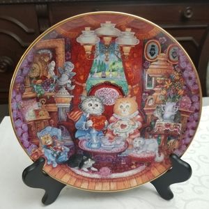 Collectible, Franklin Mint, "Whisker Wuv" Cat Plate